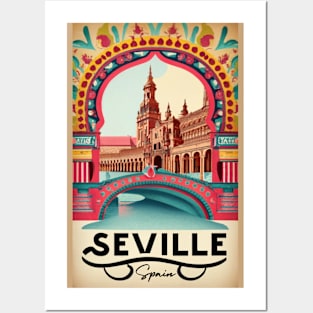 A Vintage Travel Art of Seville - Spain Posters and Art